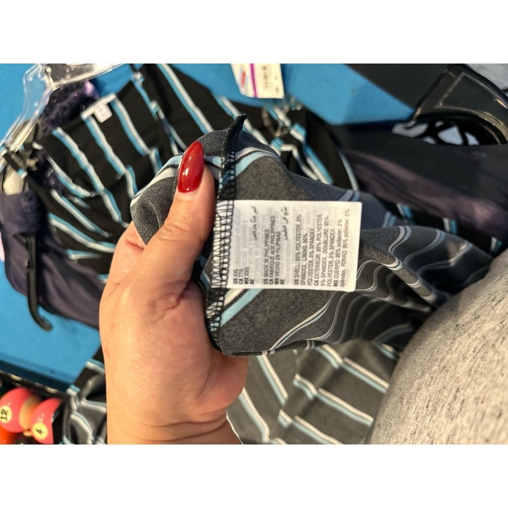 Women's Bar III Dress, XXL, Black & Blue‎ Striped - Picture 10 of 10